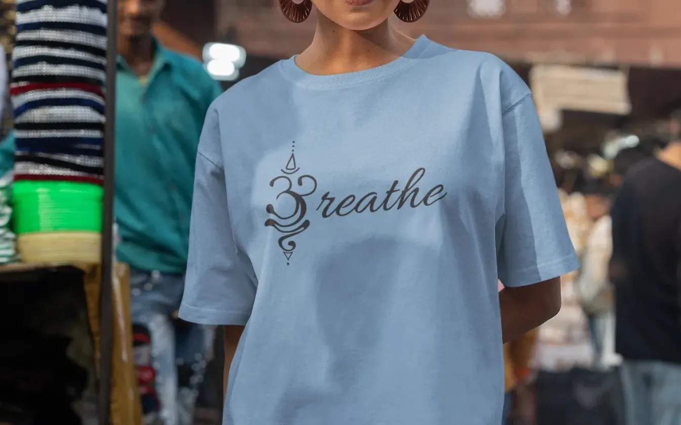 Om Breathe Oversized T-Shirt