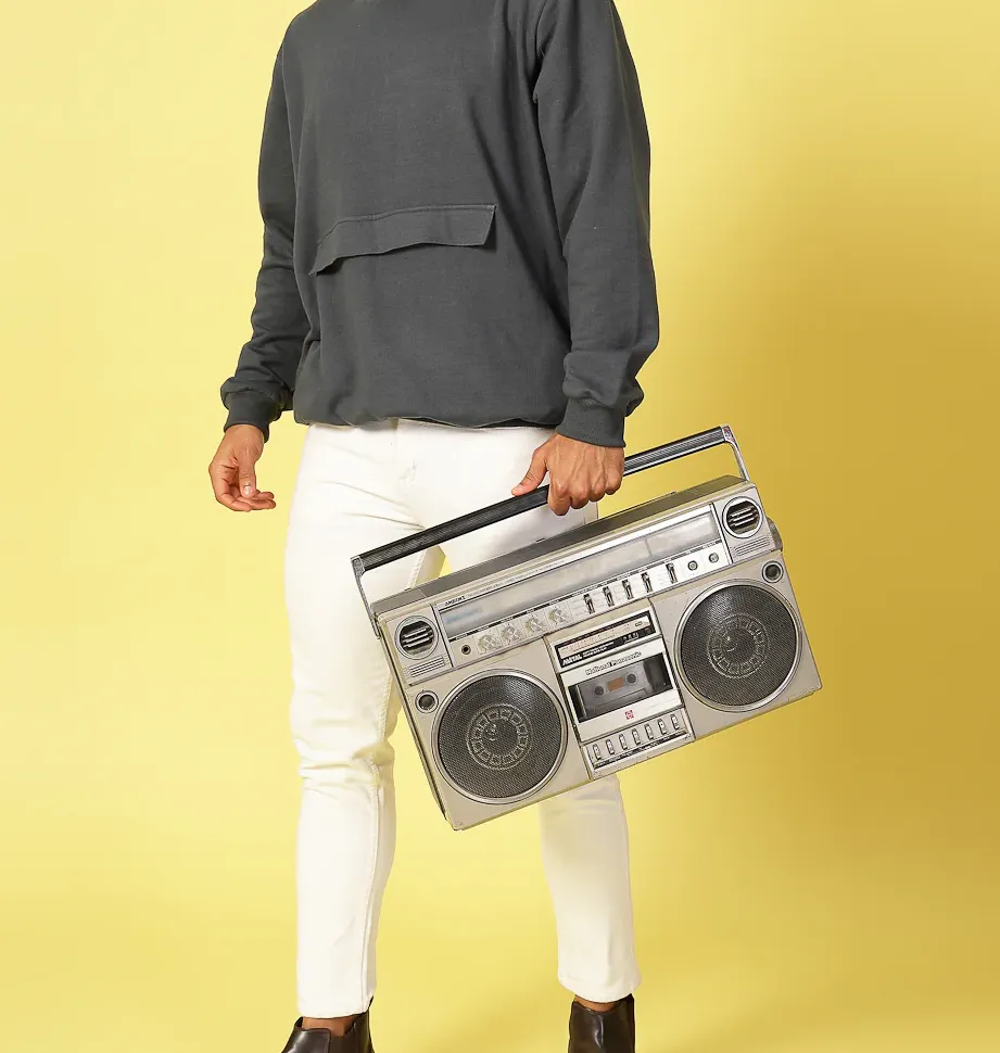 Oversized Hoodie with Bold Print Dark Grey Sweatshirt