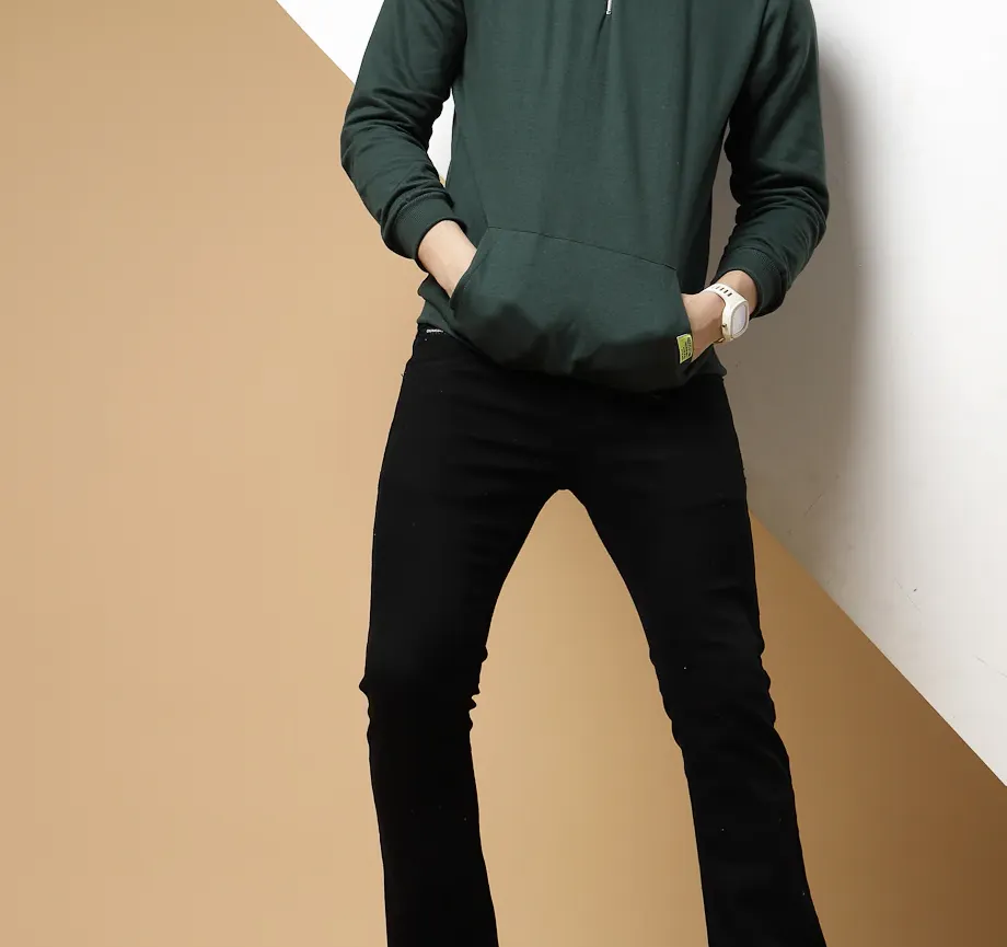 Oversized Printed Fleece Battle Green Sweatshirt