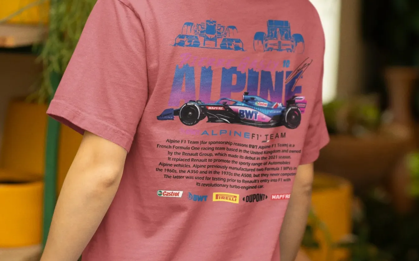 Pierre Gasly Alpine F1 Team Oversized T-Shirt