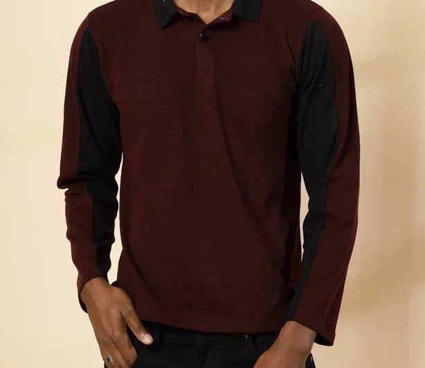Polo Colorblock Wine T-Shirt
