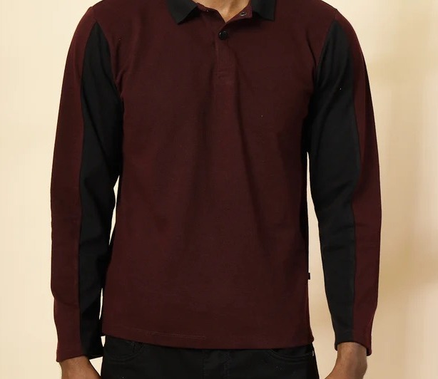Polo Colorblock Wine T-Shirt