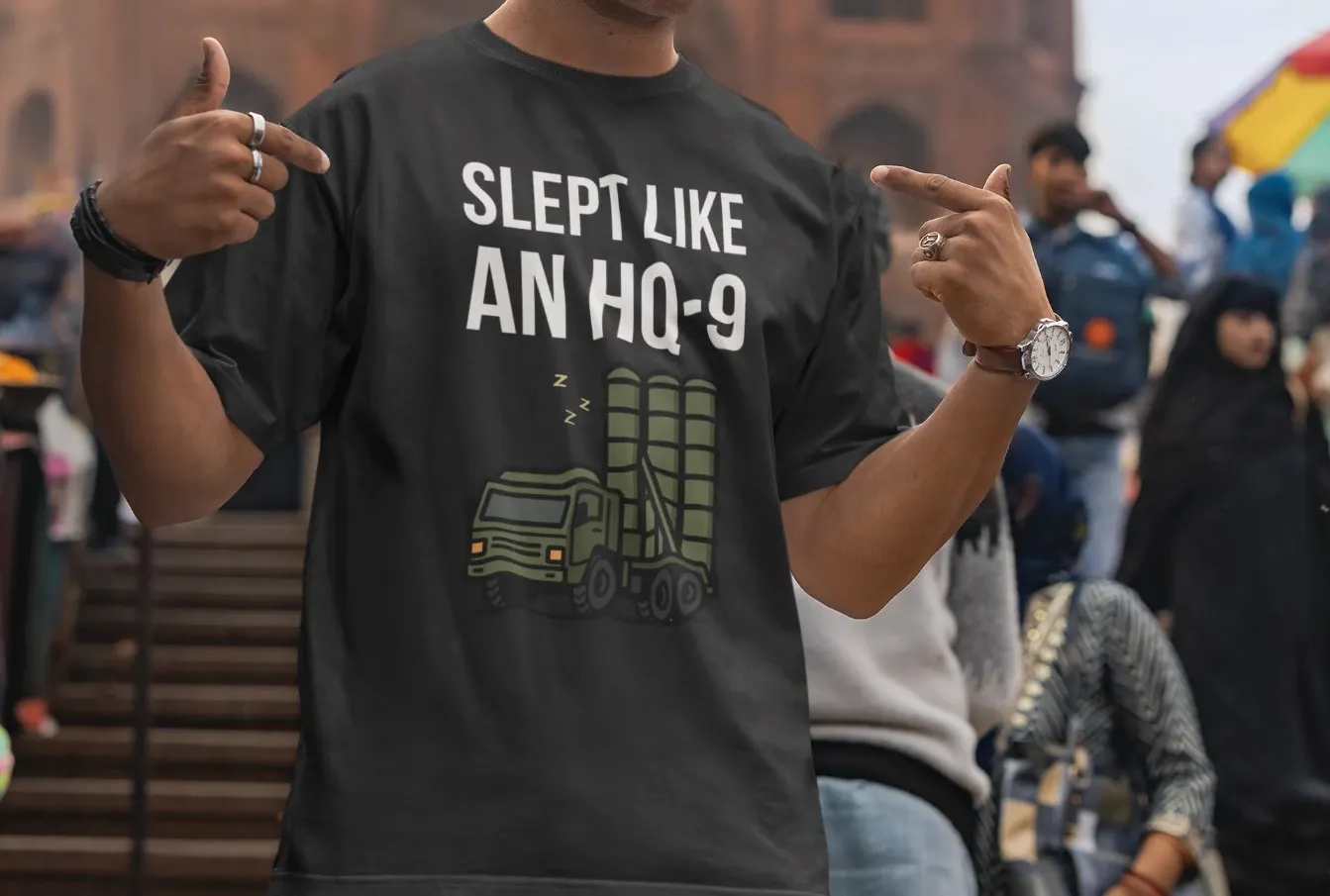 Slept like an HQ-9 Oversized T-Shirt