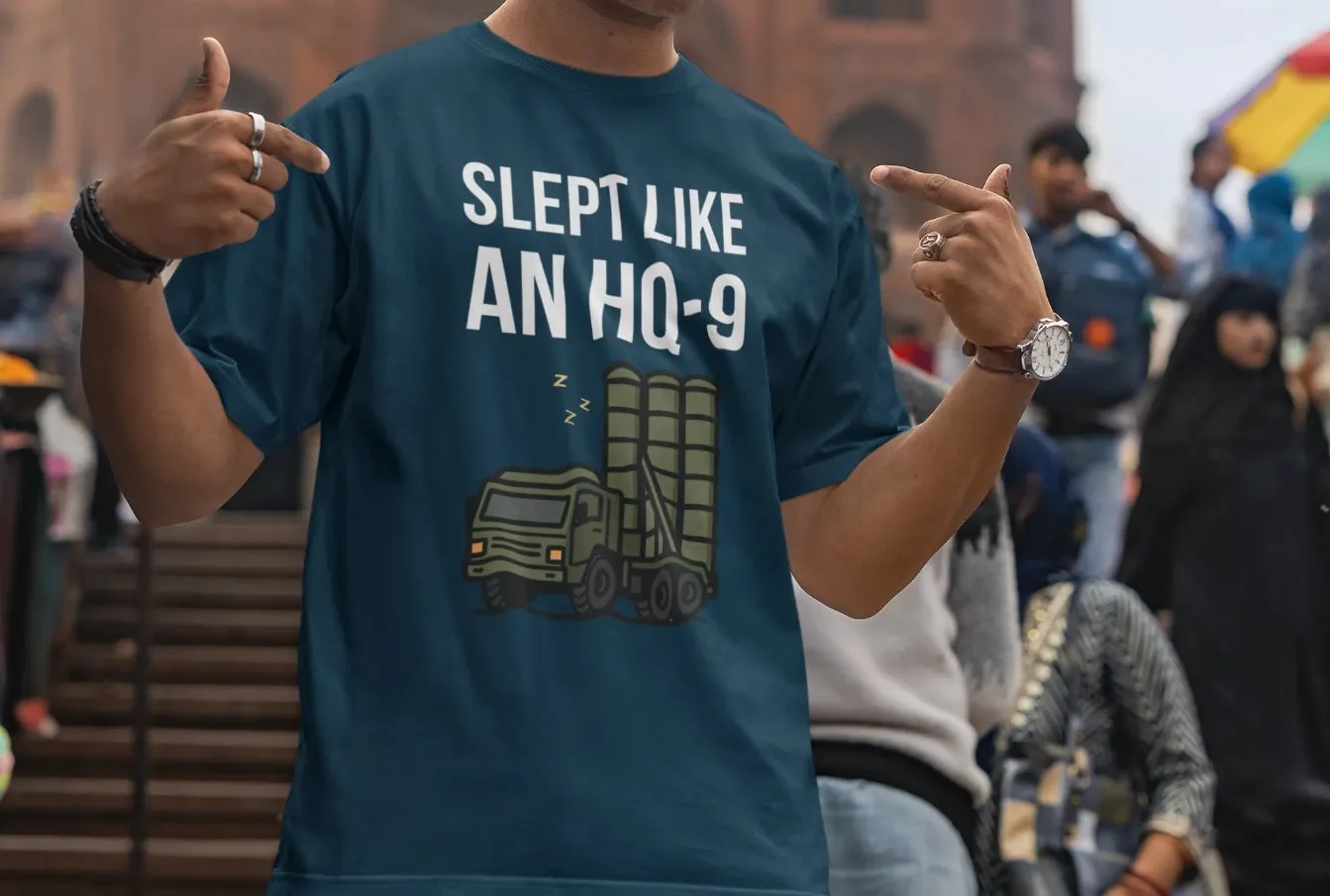 Slept like an HQ-9 Oversized T-Shirt