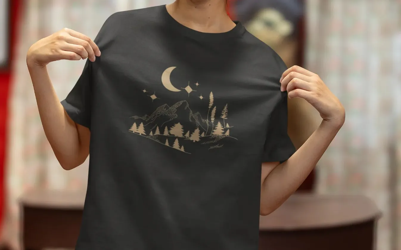 Starry mountain Oversized T-Shirt