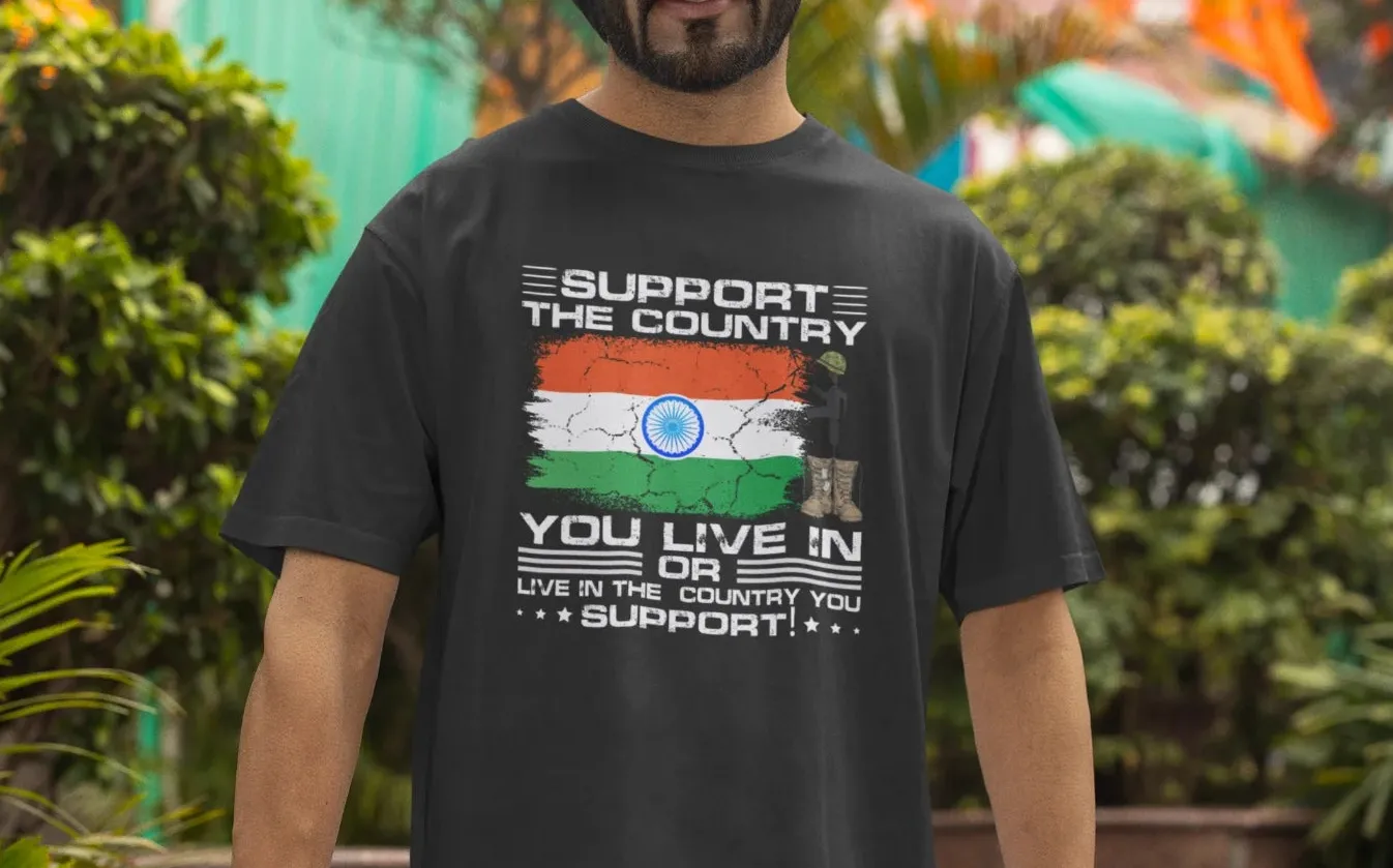 Support the country you live in Oversized T-Shirt