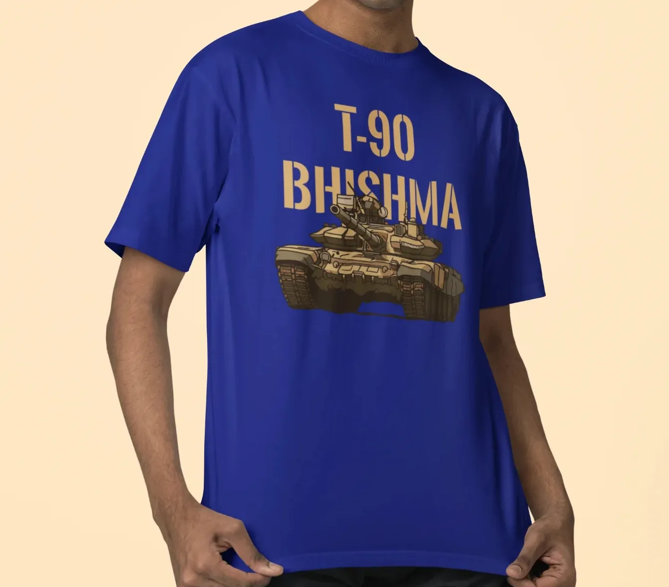 T-90 Bhishma Tank Oversized T-Shirt