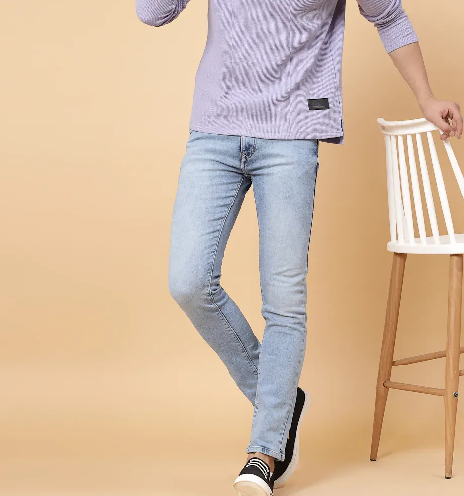 Turtleneck Waffle Light Purple Tee