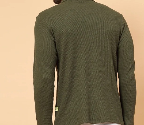 Waffle Classic Olive Green T-shirt