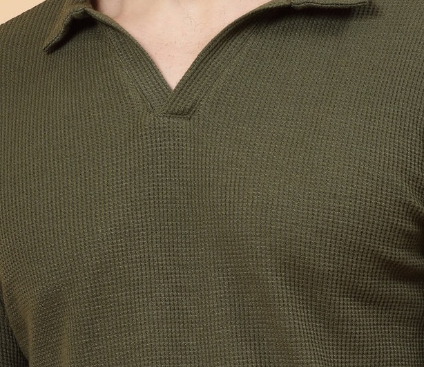 Waffle Classic Olive Green T-shirt