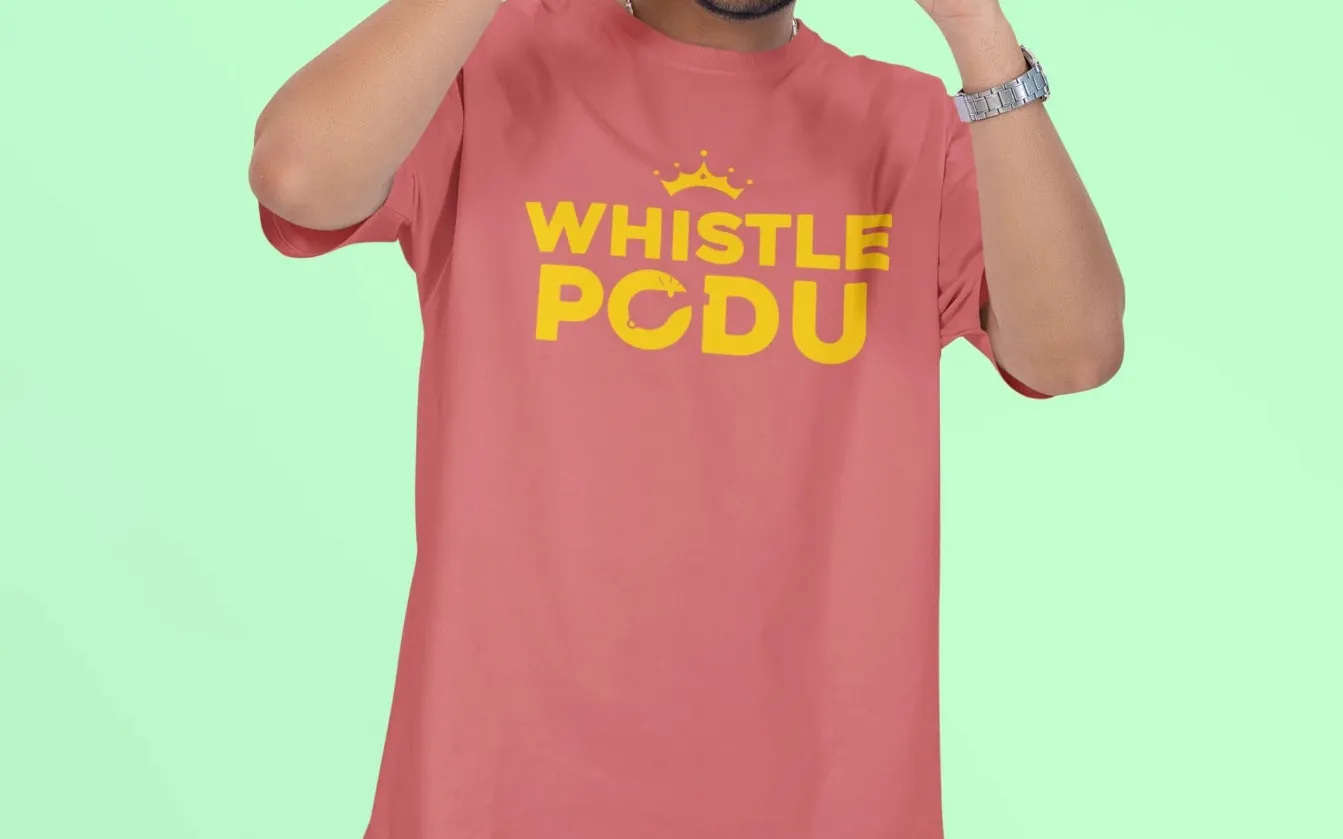 Whistle Podu CSK Oversized T-Shirt