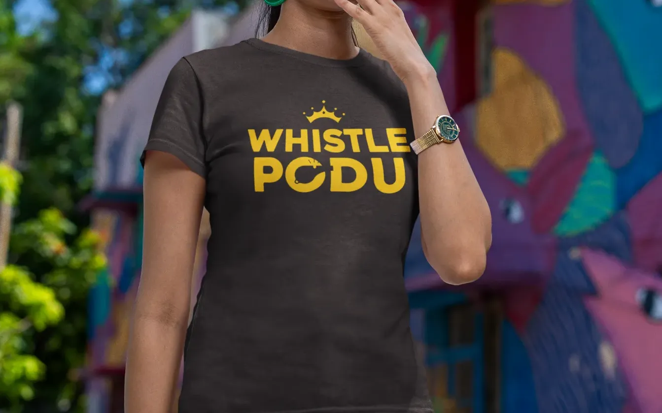 Whistle Podu CSK T-Shirt